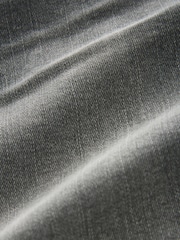 Grey Stretch Denim Shorts - Image 9 of 9