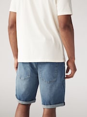 Blau - Denim-Shorts mit Stretchanteil - Bild 3 von 8