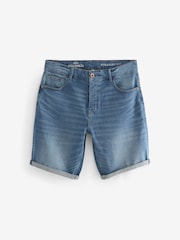 Blau - Denim-Shorts mit Stretchanteil - Bild 5 von 8