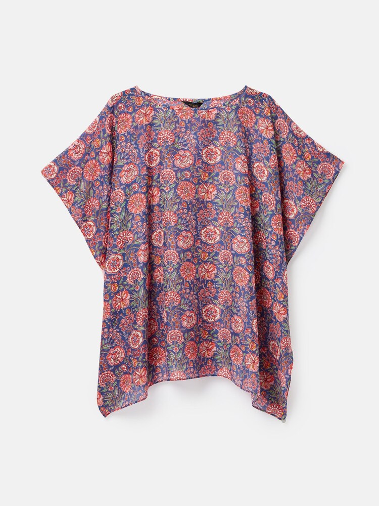 Joules Rosanna Navy & Pink Beach Cover-Up - Image 7 of 7