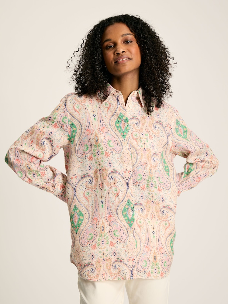 Joules Amilla Multi 100% Linen Shirt - Image 1 of 10