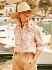 Joules Amilla Multi 100% Linen Shirt - Image 8 of 10