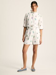 Joules Iris White Embroidered Blouse - Image 1 of 7
