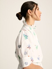 Joules Iris White Embroidered Blouse - Image 7 of 7