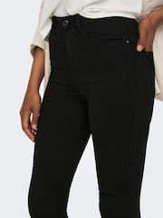 ONLY Black Royal High Waisted Stretch Flared Jeans - Image 4 of 5