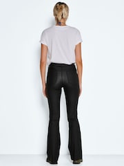 NOISY MAY Black High Waisted Flare 100% Cotton Jeans - Image 2 of 6