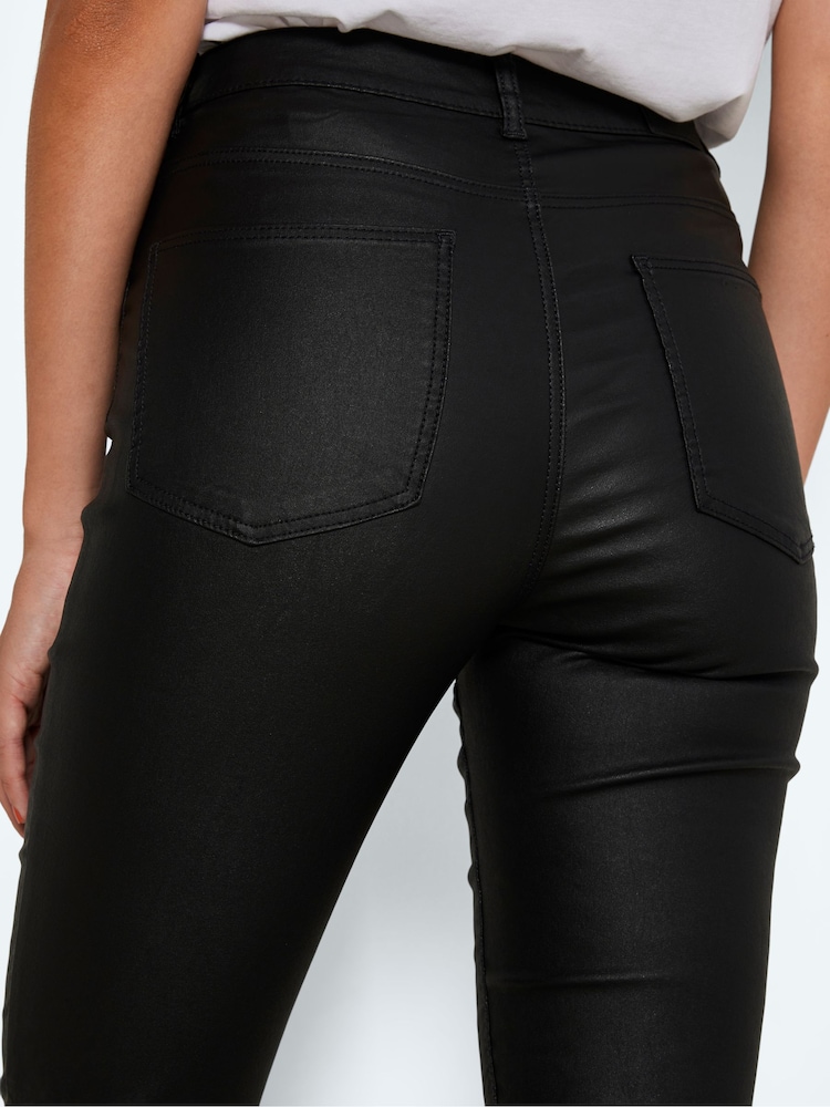 NOISY MAY Black High Waisted Flare 100% Cotton Jeans - Image 5 of 6