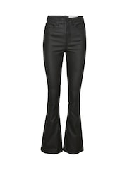 NOISY MAY Black High Waisted Flare 100% Cotton Jeans - Image 6 of 6