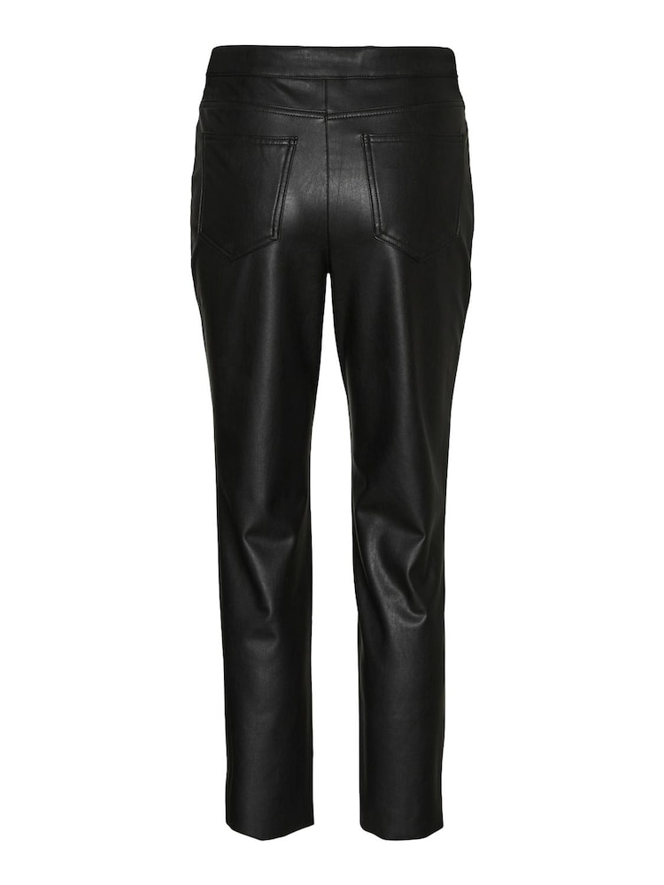 VERO MODA Black Straight Leg Coated Jeans - Image 6 of 6