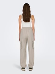 ONLY Cream Cargo Trousers - Image 3 of 7