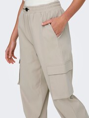 ONLY Cream Cargo Trousers - Image 4 of 7