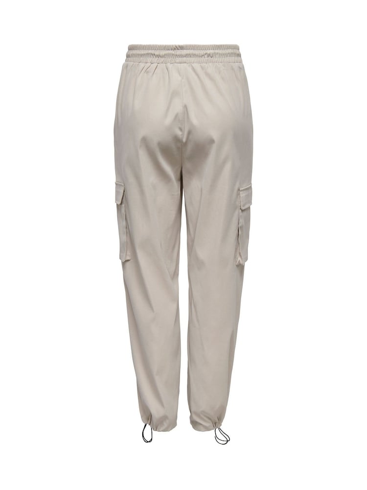 ONLY Cream Cargo Trousers - Image 7 of 7 ONLY Cream Cargo Trousers - Image 7 of 7
