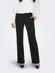 ONLY Black Stretch High Waist Straight Leg Trousers - Image 1 of 5