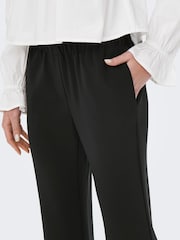 ONLY Black Stretch High Waist Straight Leg Trousers - Image 4 of 5