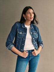 ONLY Blue Denim Jacket - Image 1 of 9
