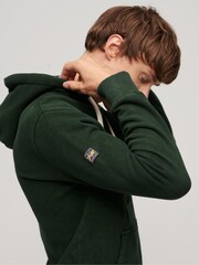 Superdry dark green Embossed Vintage Logo Hoodie - Image 2 of 6
