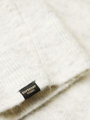 Superdry Grey V-Neck Knit Jumper Dress - Image 6 of 6