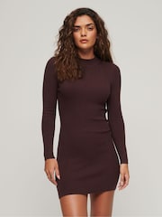 Superdry Red Backless Bodycon Mini Dress - Image 1 of 6