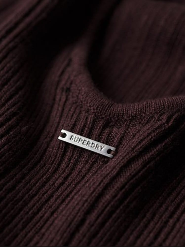 Superdry Red Backless Bodycon Mini Dress - Image 6 of 6