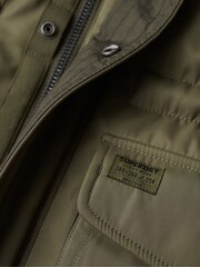 Superdry Green Chinook Faux Fur Parka Coat - Image 6 of 6
