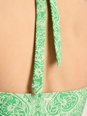 Joules Jasmine Green & White Printed Swimsuit - Image 7 of 8