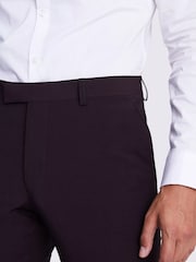 DKNY Burgundy Red Slim Fit Suit - Trousers - Image 3 of 3