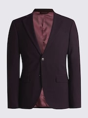 DKNY Burgundy Red Slim Fit Suit - Jacket - Image 7 of 7
