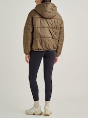 Sporty & Rich Brown Crown Puffer Jacket - Image 2 of 5