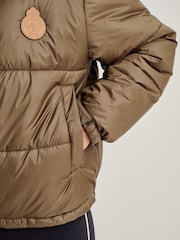 Sporty & Rich Brown Crown Puffer Jacket - Image 5 of 5