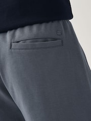 Navy Blue Slim Fit Zip Pocket Jersey Shorts - Image 5 of 9