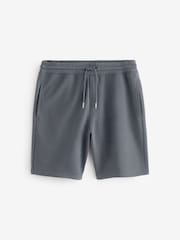 Navy Blue Slim Fit Zip Pocket Jersey Shorts - Image 6 of 9