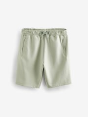 Green Straight Fit Zip Pocket Jersey Shorts - Image 5 of 8