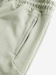 Green Straight Fit Zip Pocket Jersey Shorts - Image 6 of 8