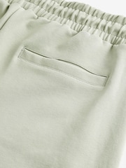 Green Straight Fit Zip Pocket Jersey Shorts - Image 8 of 8