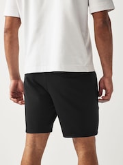 Black Slim Fit Zip Pocket Jersey Shorts - Image 2 of 8