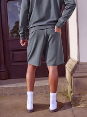 Blue Straight Fit Zip Pocket Jersey Shorts - Image 2 of 7