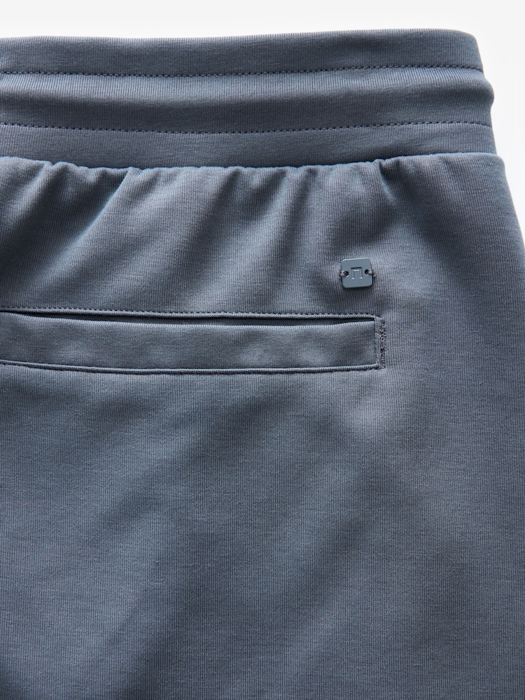 Bleu - Ajustement droit - Short en jersey poches zippées - Image 5 of 7
