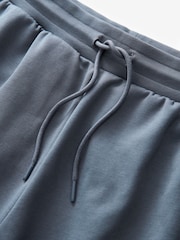 Blue Straight Fit Zip Pocket Jersey Shorts - Image 6 of 8
