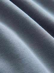 Blue Straight Fit Zip Pocket Jersey Shorts - Image 7 of 7