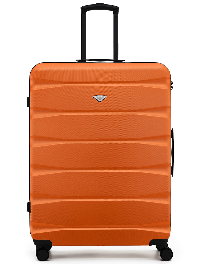 Flight Knight Bright Orange 8 Wheel ABS Hard Case Hold Suitcase - Image 4 of 4 Flight Knight Bright Orange 8 Wheel ABS Hard Case Hold Suitcase - Image 4 of 4