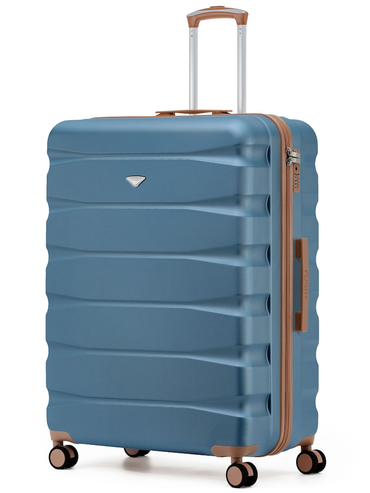 Flight Knight Cobalt Blue Extra Large Check in 29" Lightweight 8 Wheel ABS Hard Case Hold Suitcase Checked Baggage 131L Capacity - Image 1 of 1