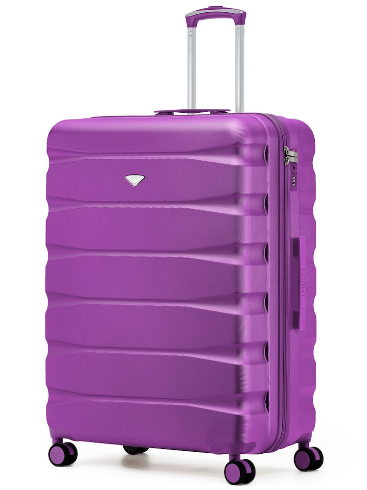 Flight Knight Dark Purple Extra Large Check in 29" Lightweight 8 Wheel ABS Hard Case Hold Suitcase Checked Baggage 131L Capacity - Image 1 of 1