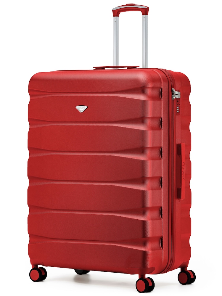 Flight Knight Red Extra Large Check in 29" Lightweight 8 Wheel ABS Hard Case Hold Suitcase Checked Baggage 131L Capacity - Image 1 of 1