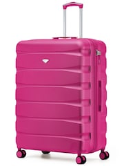 Flight Knight Bright Pink Extra Large Check in 29" Lightweight 8 Wheel ABS Hard Case Hold Suitcase Checked Baggage 131L Capacity - Image 1 of 1