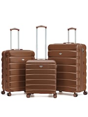Flight Knight Metallic Brown EasyJet (Paid), Jet2 & British Airways Over Head Luggage Cabin Case + Checked Baggage Hold Luggage - Image 1 of 1