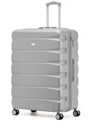 Flight Knight Silver Extra Large Check in 29" Lightweight 8 Wheel ABS Hard Case Hold Suitcase Checked Baggage 131L Capacity - Image 1 of 1