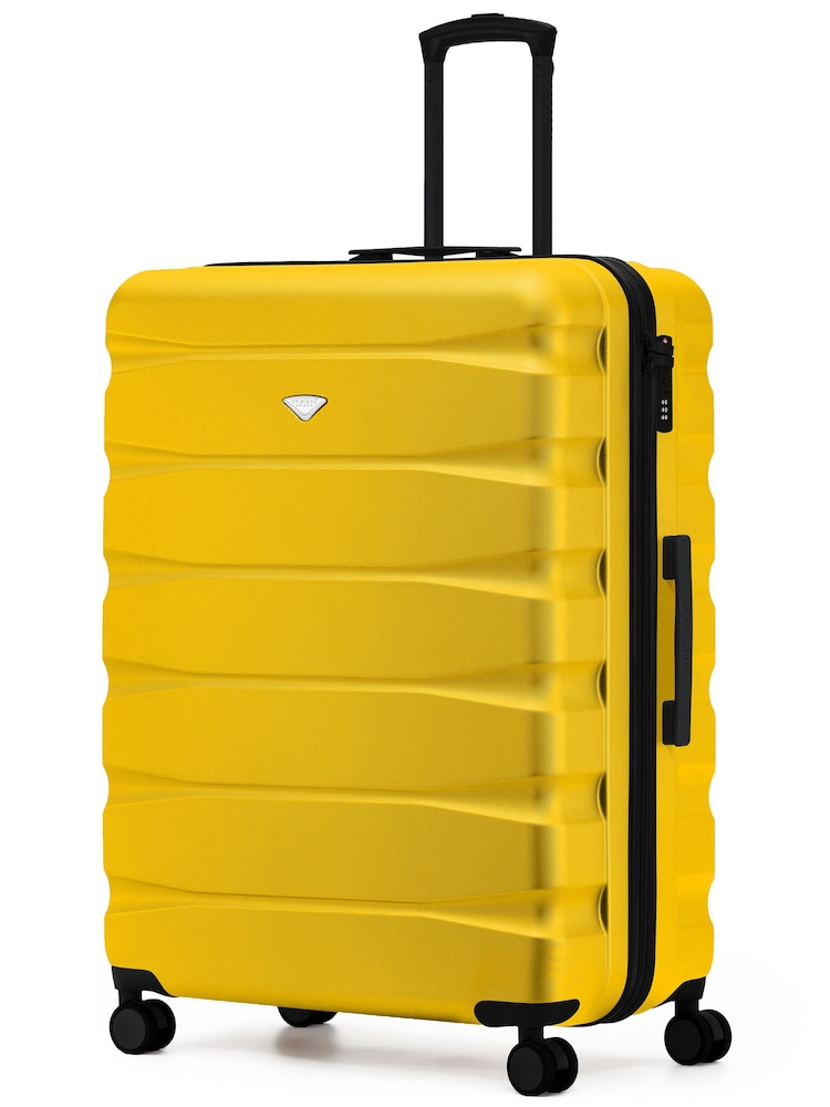 Flight Knight Yellow Extra Large Check in 29" Lightweight 8 Wheel ABS Hard Case Hold Suitcase Checked Baggage 131L Capacity - Image 1 of 1