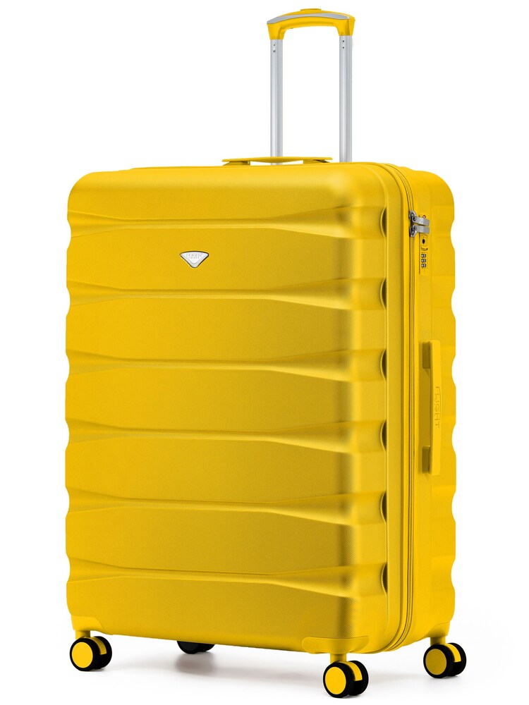 Flight Knight Bright Yellow 8 Wheel ABS Hard Case Hold Suitcase - Image 1 of 1