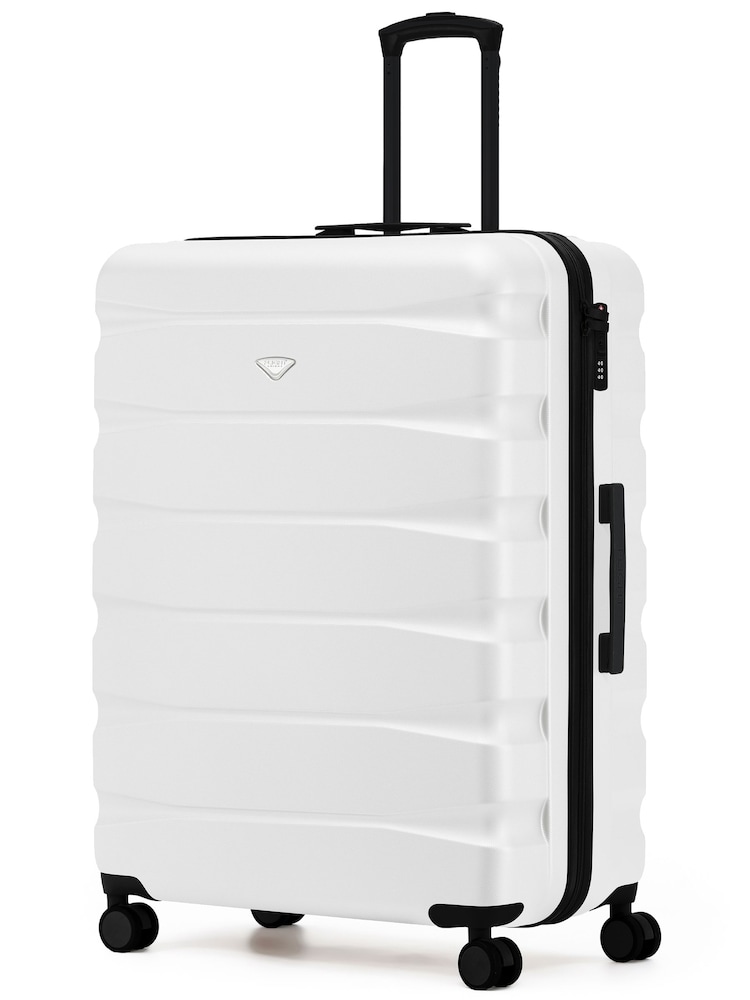 Flight Knight White Extra Large Check in 29" Lightweight 8 Wheel ABS Hard Case Hold Suitcase Checked Baggage 131L Capacity - Image 1 of 1