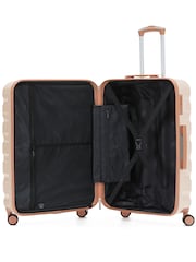 Flight Knight Beige Cream 8 Wheel ABS Hard Case Hold Suitcase - Image 4 of 4